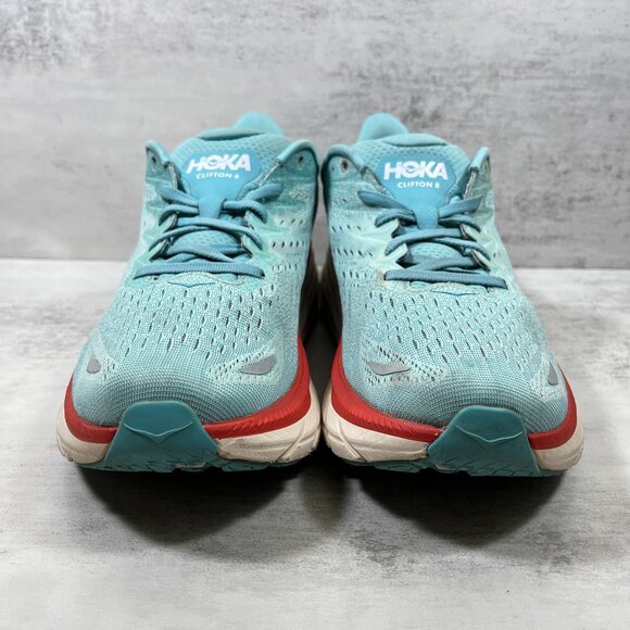 Hoka One One Clifton 8 Running Shoes - Women's Size 10 B - Green - Picture 3 of 10